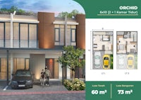 a floor plan of a house with a car parked in front of it