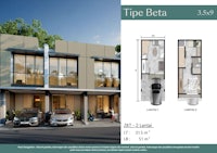 a floor plan of a house with a car parked in front of it