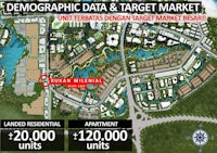 a map showing the location of a residential development