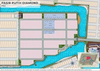 a map showing the location of pasir hutt diamond