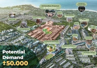 a map showing the potential demand for a residential development