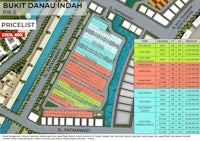 a map showing the location of bukit dani indah