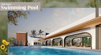 a rendering of a swimming pool in a building