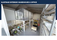 illustration interior warehouse & office