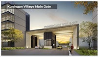 a rendering of the kuringan village main gate