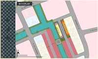 a map showing the location of a residential complex