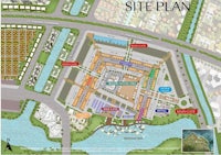 a map of the site plan for a resort