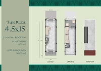 a floor plan for a house with two bedrooms and two bathrooms