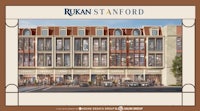 a rendering of a building with the words rukan st