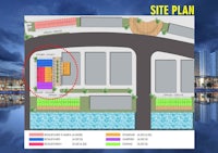 a map showing the location of the site plan