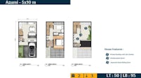 a floor plan of an apartment with two bedrooms and a living room