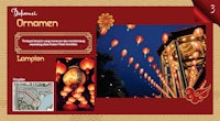 chinese lanterns on a red background