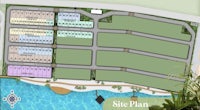 a site plan for a resort with a swimming pool