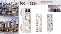 a floor plan of a building with two floors