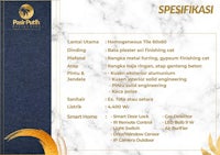 a poster with the words spesifikasi on it