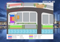 a map showing the location of the site plan