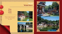 a brochure with pictures of a chinese village