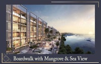 boardwalk with mangrove & sea view