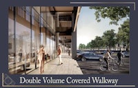 double volume covered walkway