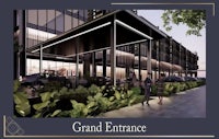 a rendering of the grand entrance