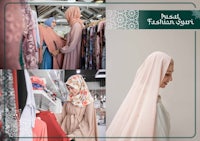 a woman wearing a hijab in a store