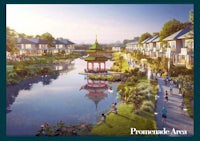 an artist's rendering of the promenade area