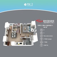 pk2 riverside apartment floor plan