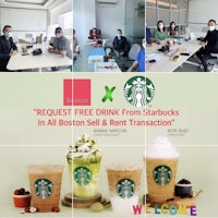 request free drink from starbucks in boston