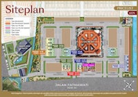 a map of the site plan for a residential complex